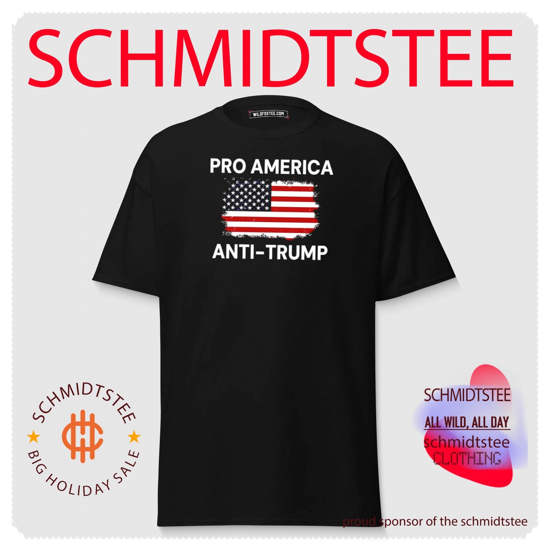 Pro America anti Trump flag shirt