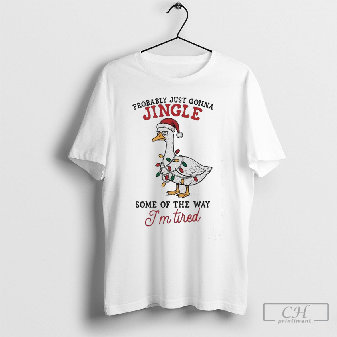 Probably Just Gonna Jingle Some Of The Way Im Tired Duck Halloween