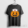 Pumpkin Nurse Funny Scary Halloween Costume T Shirt Sweater