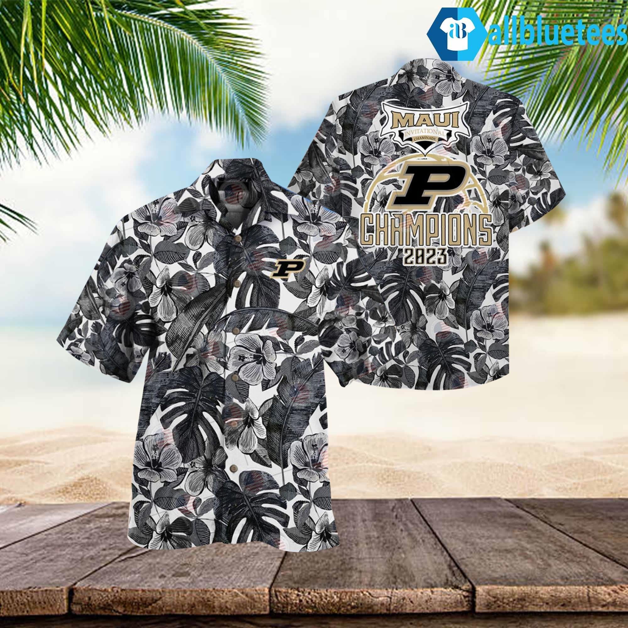 Purdue Basketball MAUI Champions Hawaiian Shirt