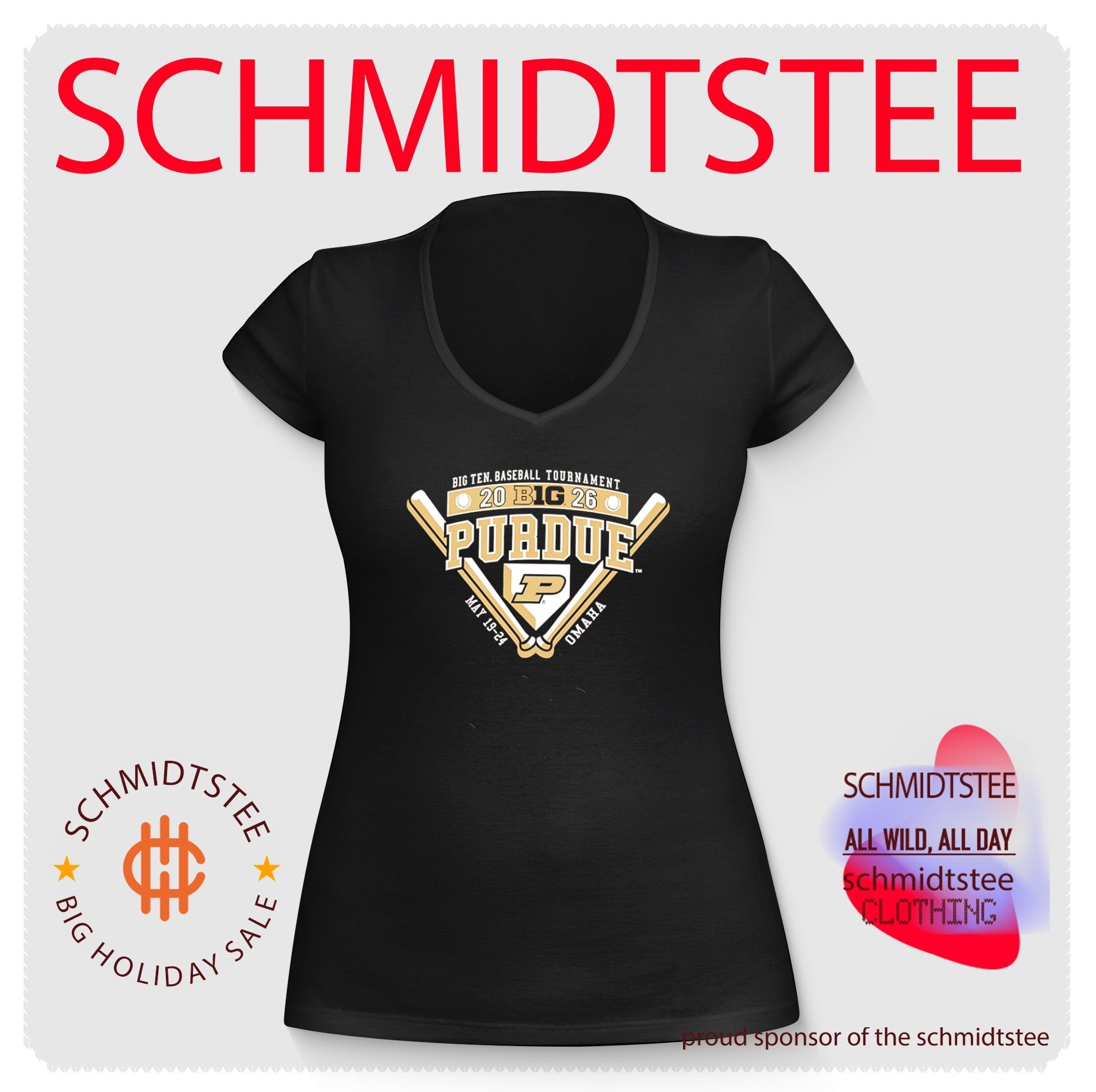 Purdue Boilermakers 2026 Big Ten Baseball Tournament Participant shirt
