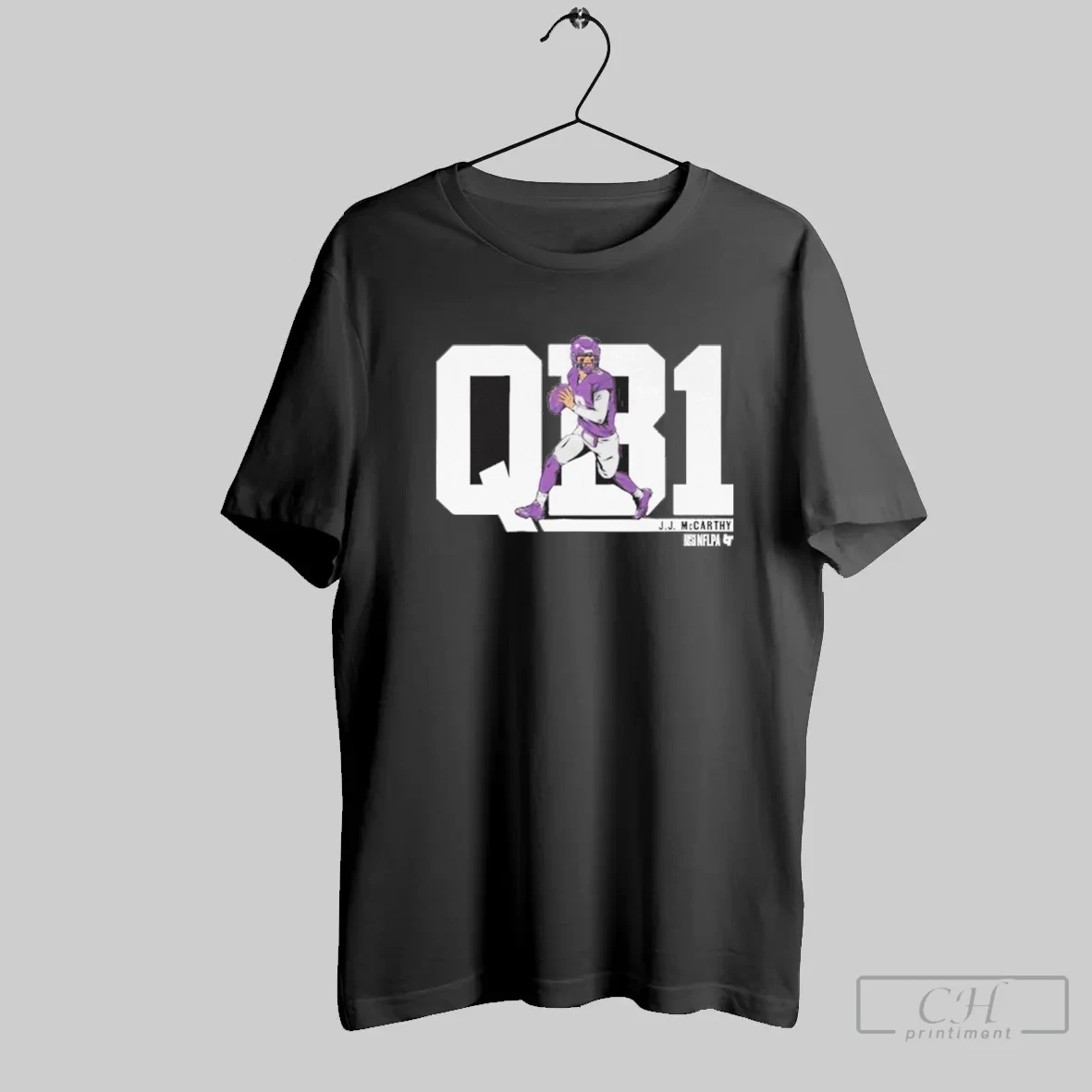 Qb1 Jj Mccarthy Minnesota Football Vikings T Shirt