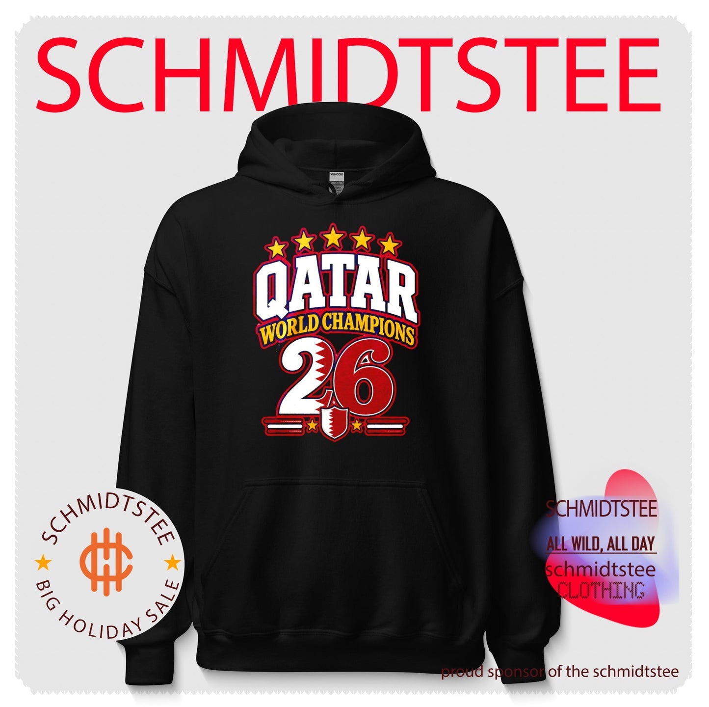 Qatar 2026 World Champions flag shirt