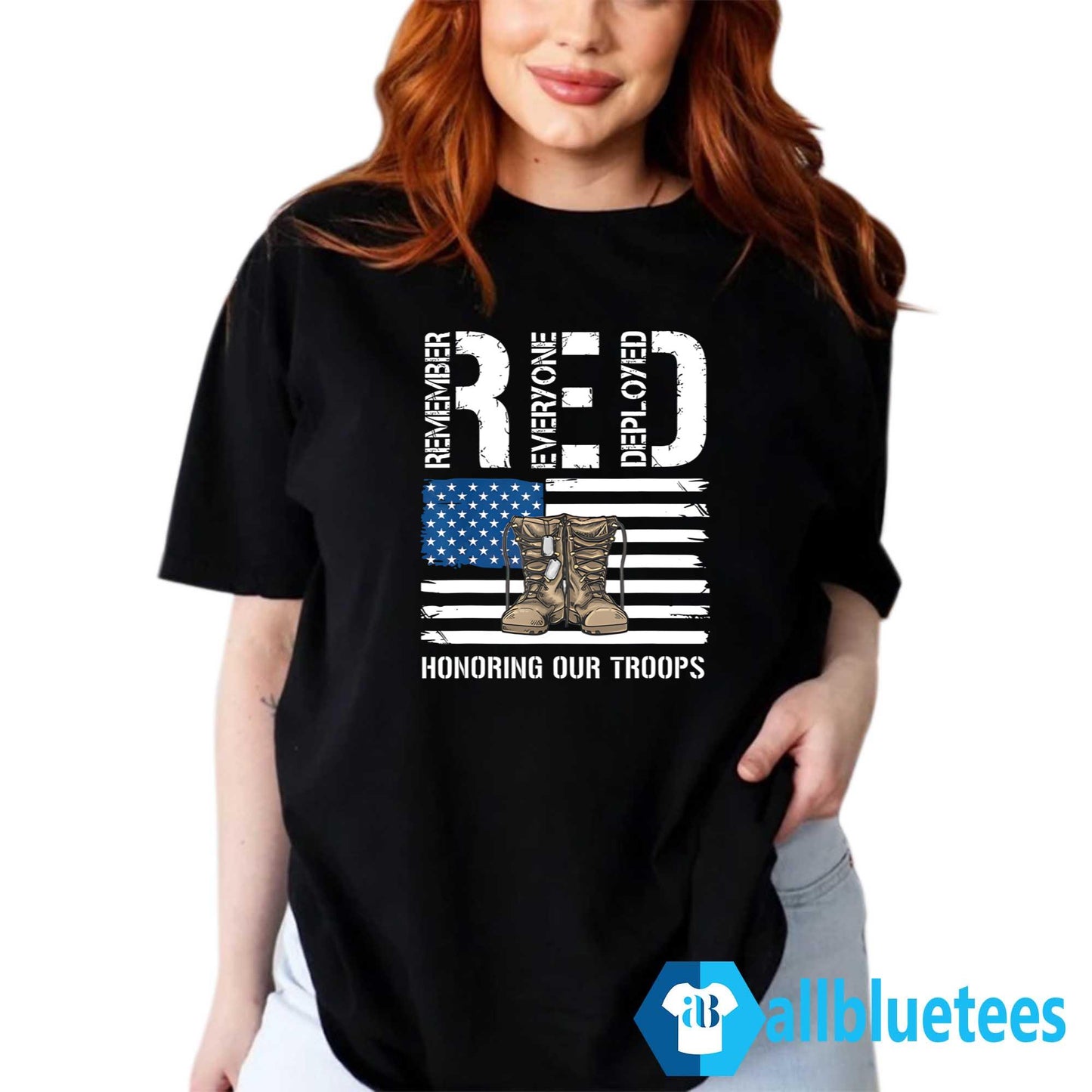 RED Honoring Our Troops Shirt