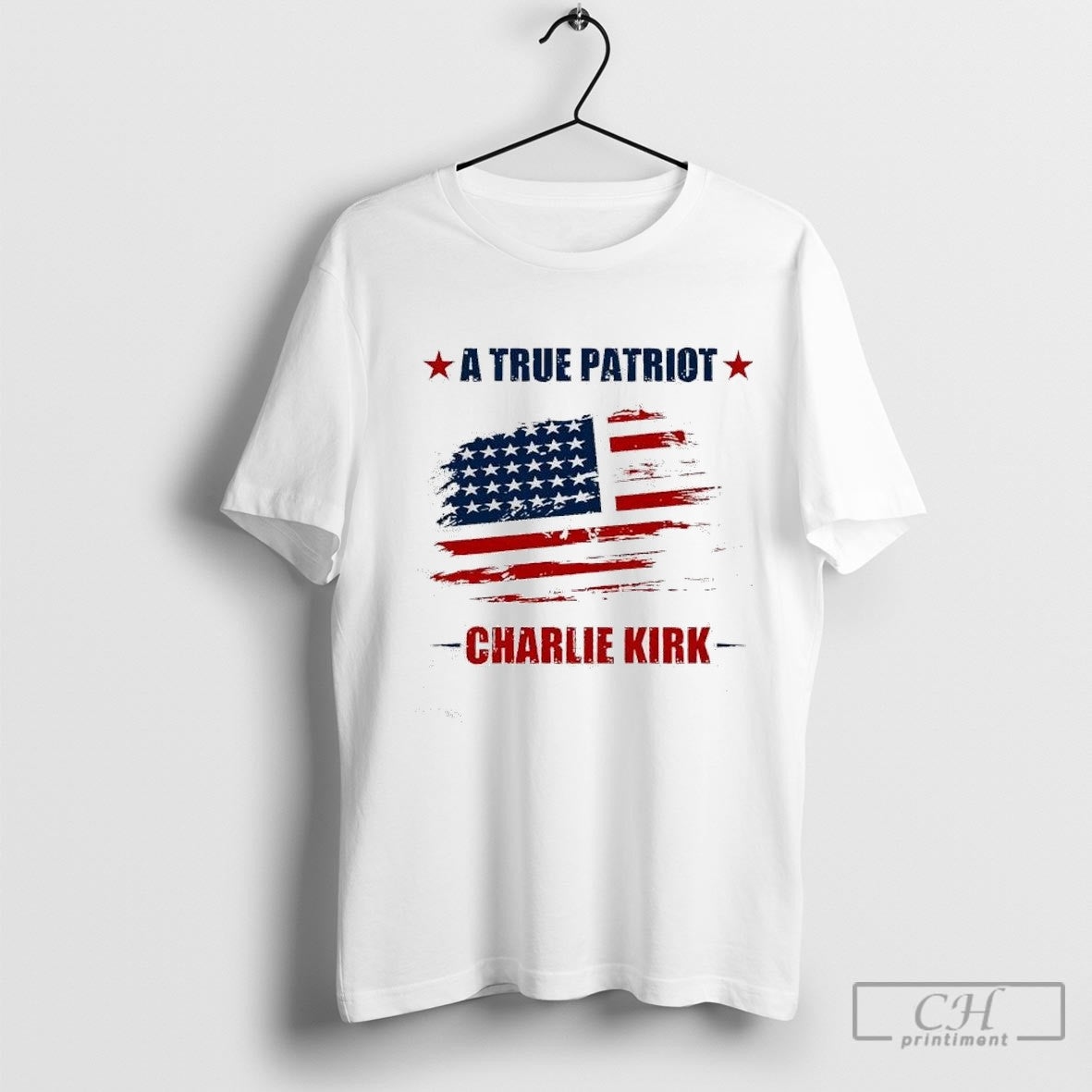 Rip Charlie Kirk A True Patriot Amrican Flag Retro Shirt Sweater