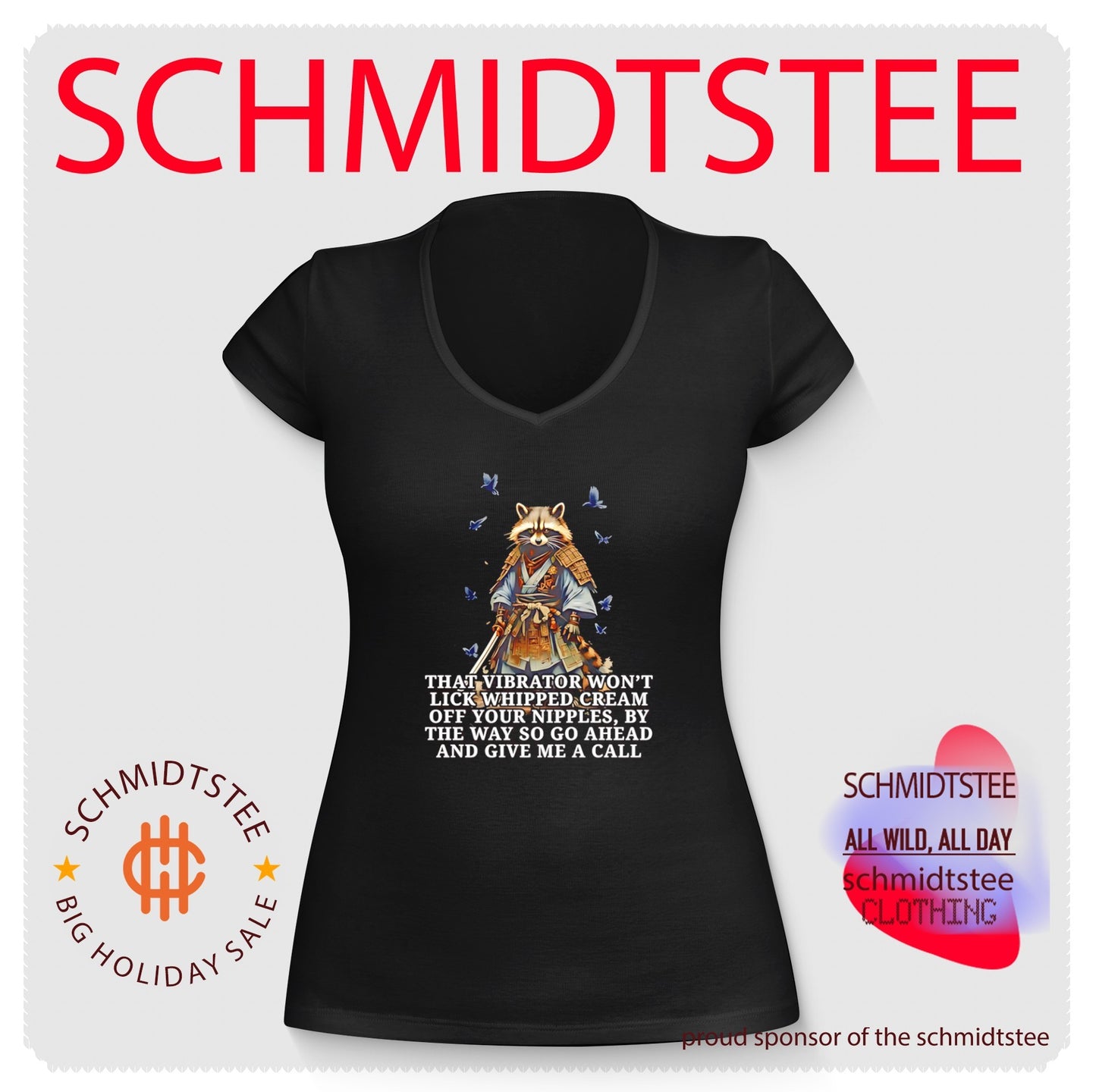 Raccoon samurai that vibrator won’t lick whipped cream off your nipples shirt