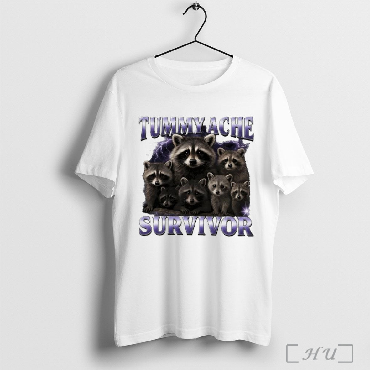 Raccoon Tummy Ache Survivor T Shirt