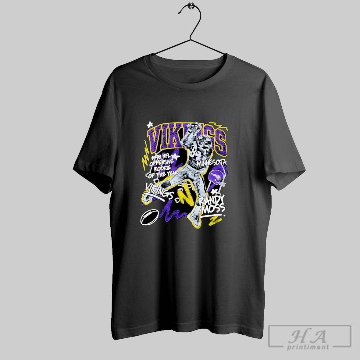 Randy Moss Black Minnesota Vikings Graphic Vintage Shirt Hoodie Sweater Longsleeve And V Neck