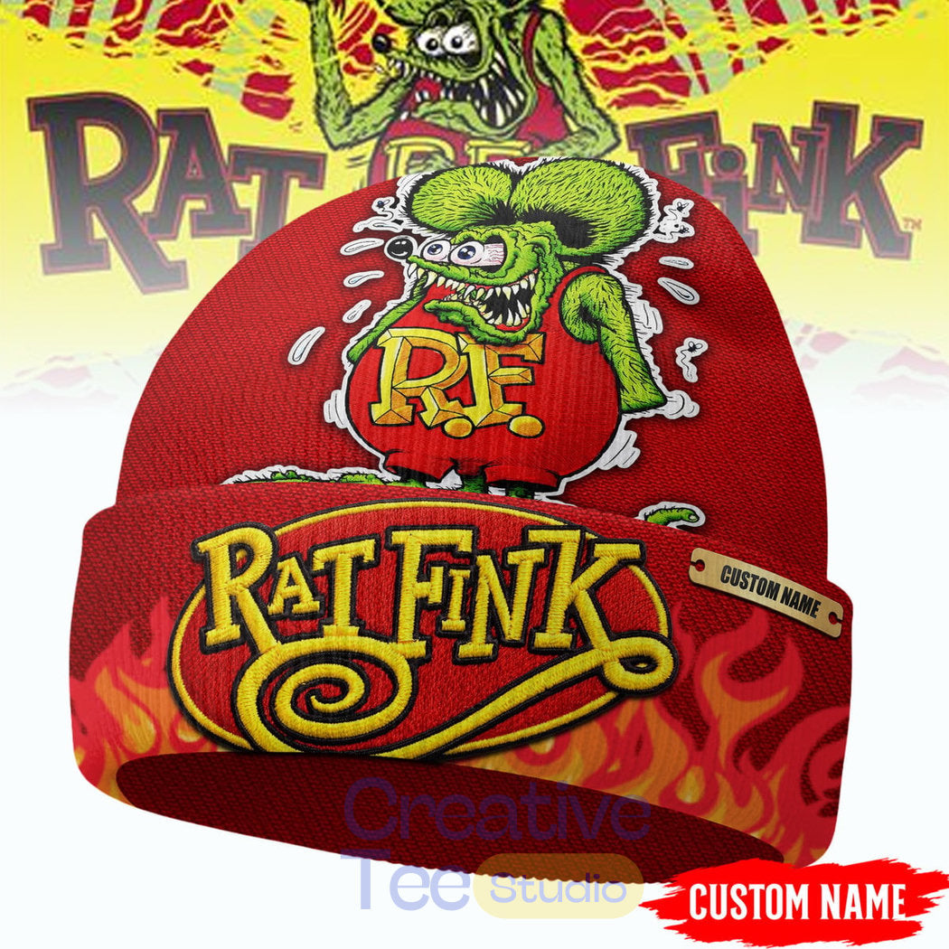 Rat Fink “Wild Child!!” Custom Beanie Hat
