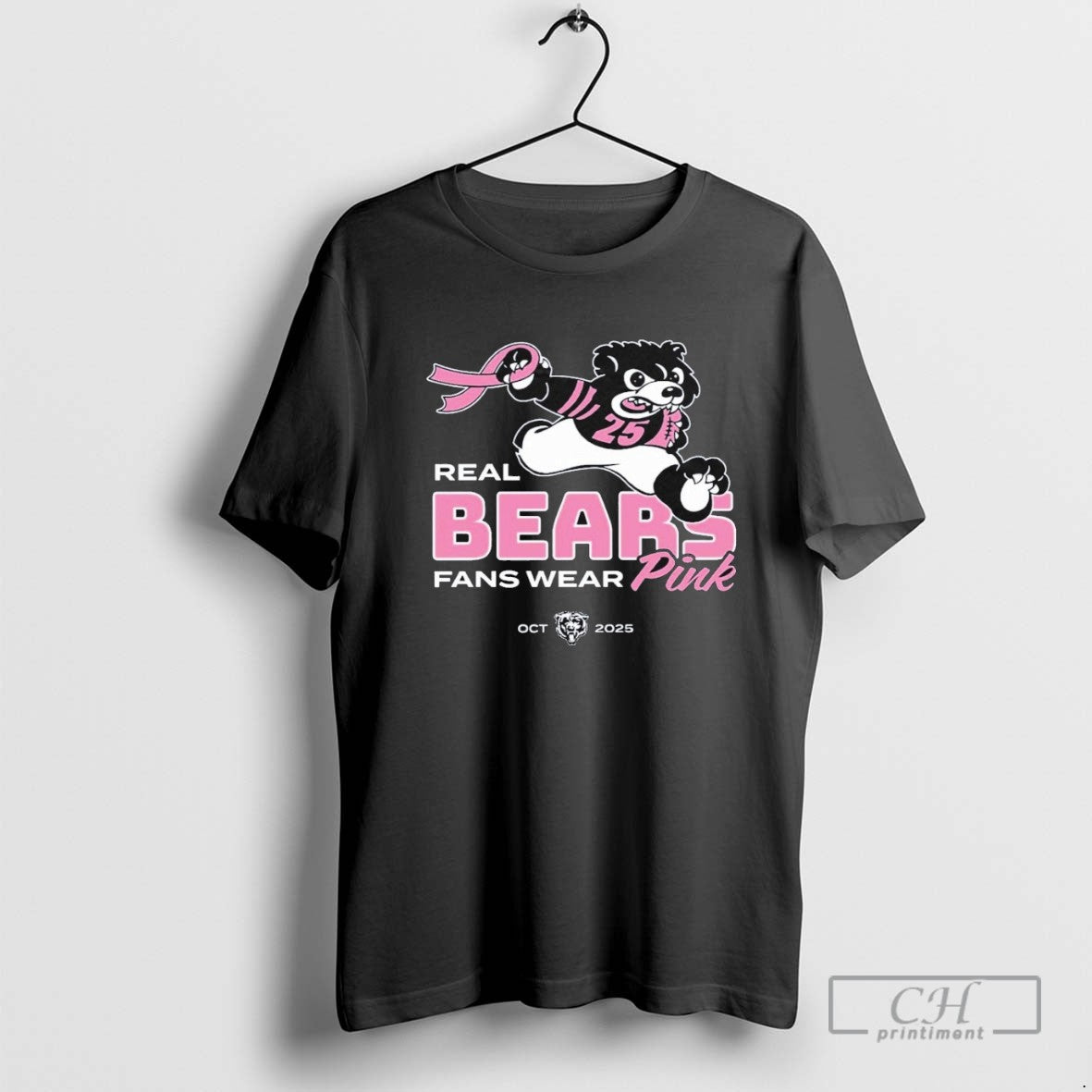 Real Bears Fans Wear Pink Breast Cancer Awareness Oct 2025