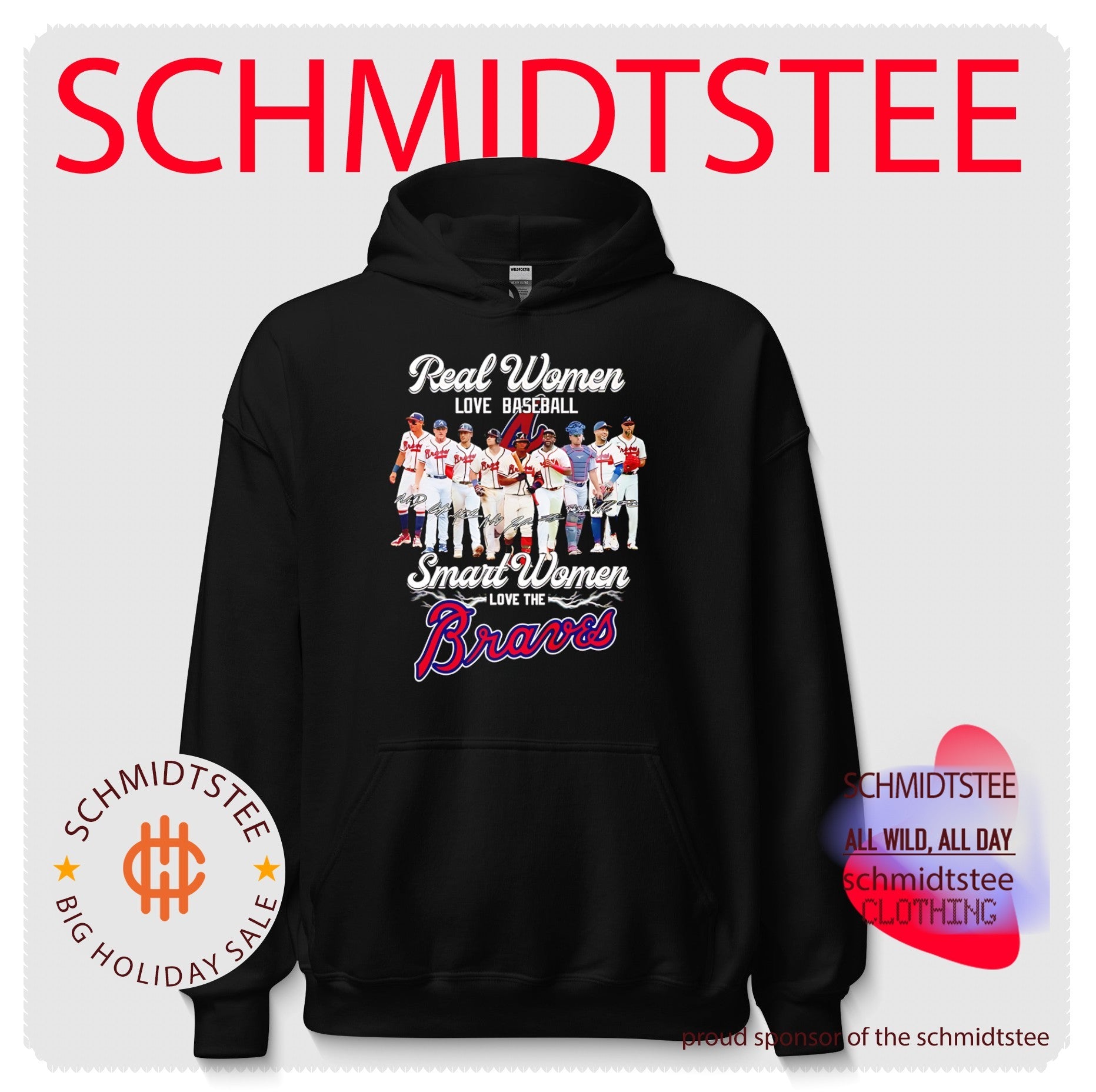 Real women love baseball smart women love the Atlanta Braves shirt