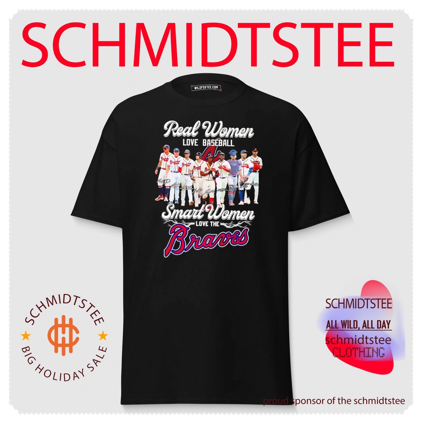 Real women love baseball smart women love the Atlanta Braves shirt
