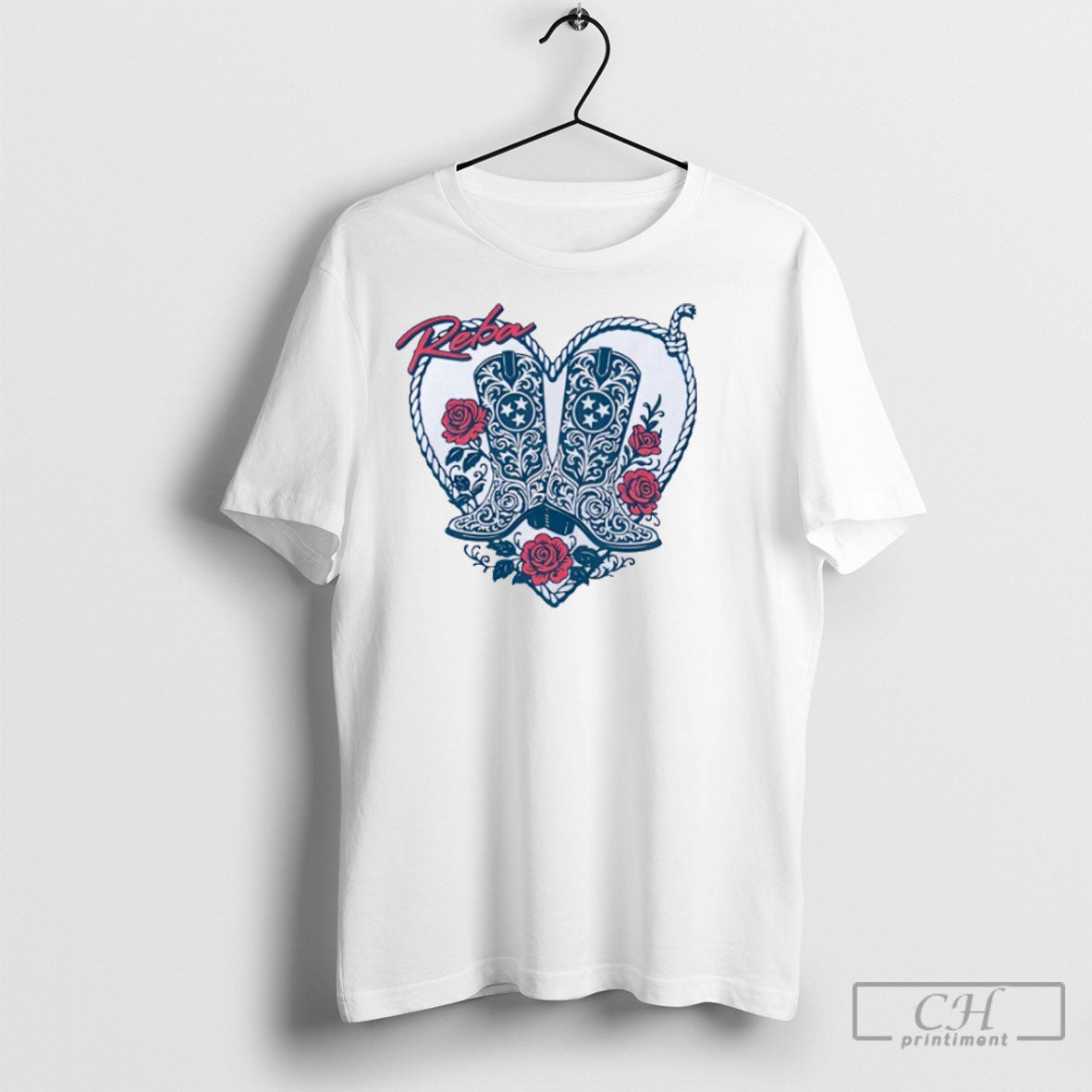 Reba Boots And Hearts Shirt