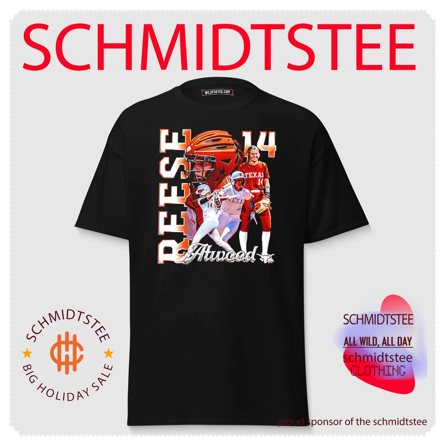 Reese Atwood Texas Longhorns Softball NCAA player collage shirt