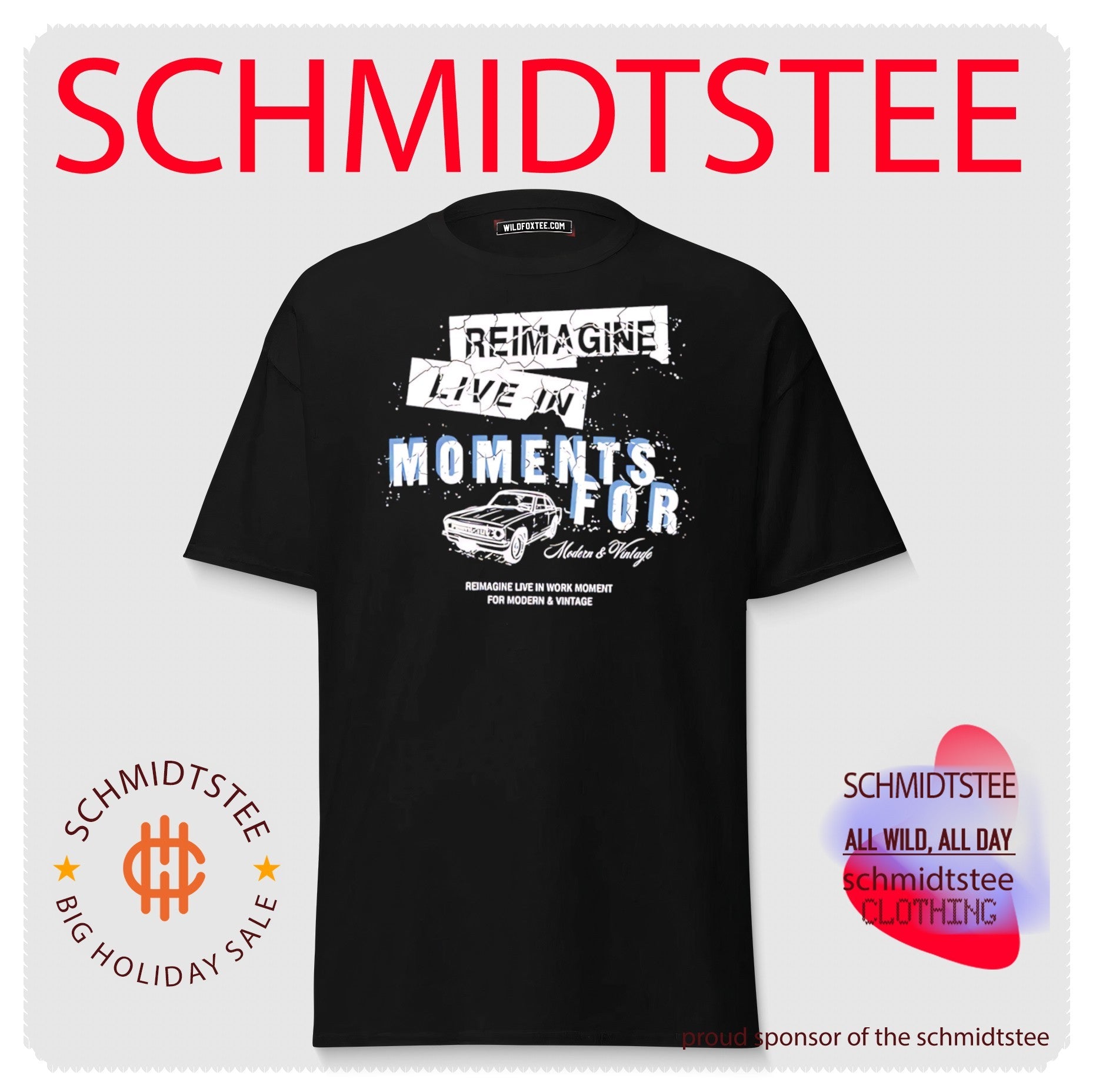 Reimagine live in moments for modern and vintage shirt