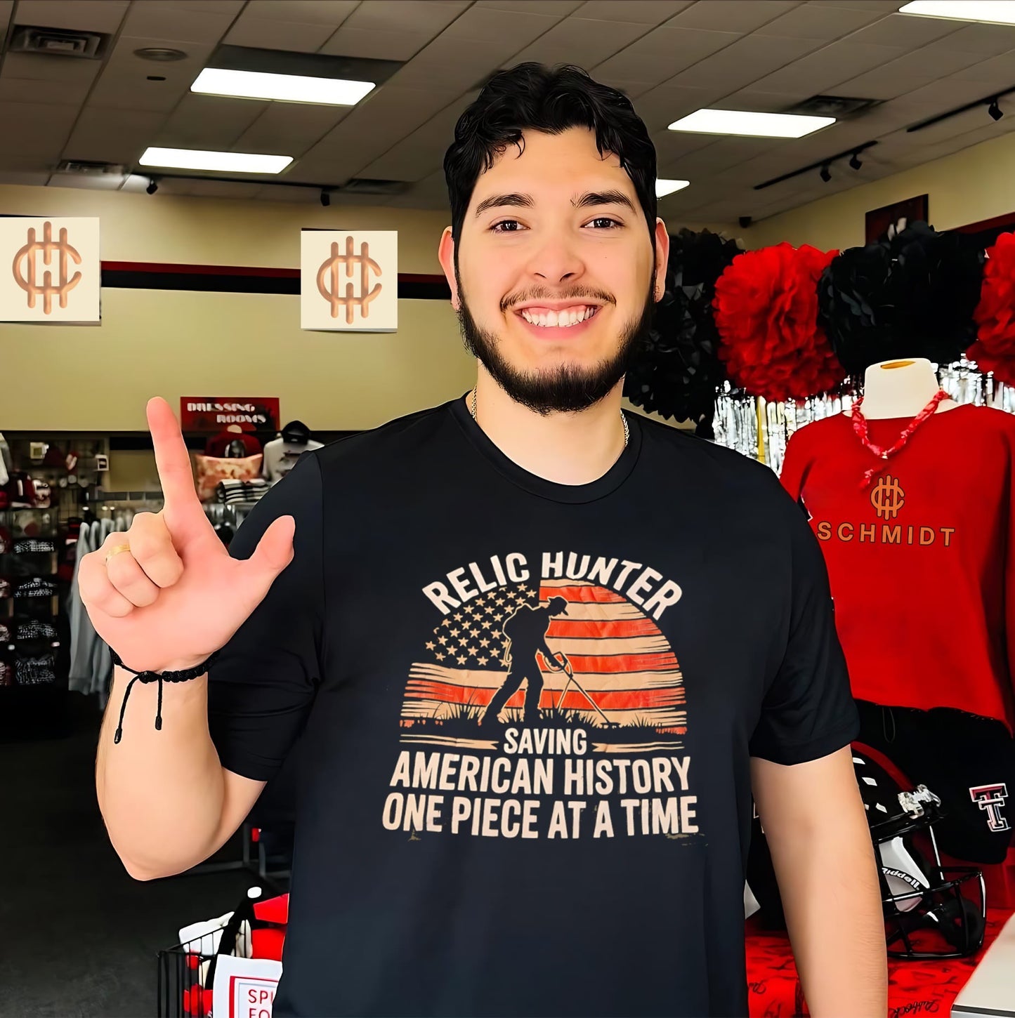 Relic Hunter saving American history one piece at a time graphic shirt