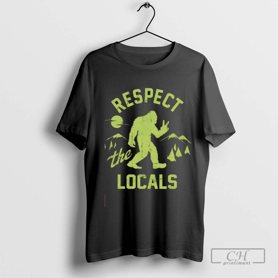 Respect The Locals Bigfoot Logo