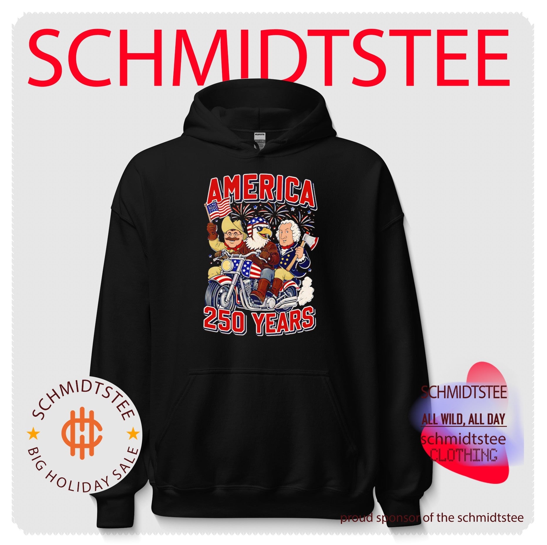 Ride Free or Die America 250 years cartoon shirt