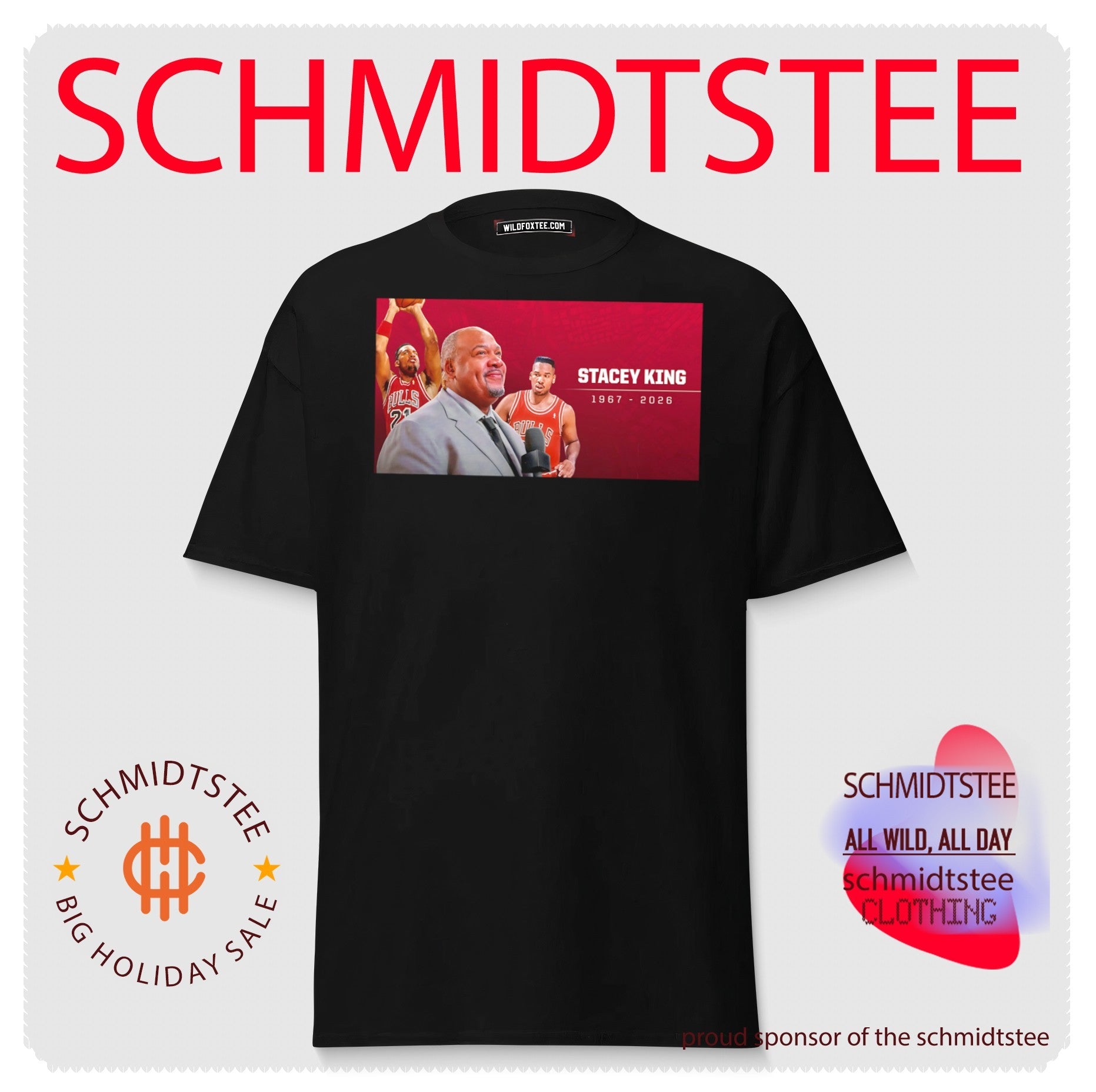 Rip Chicago Bulls Stacey King 1967-2026 tribute poster shirt