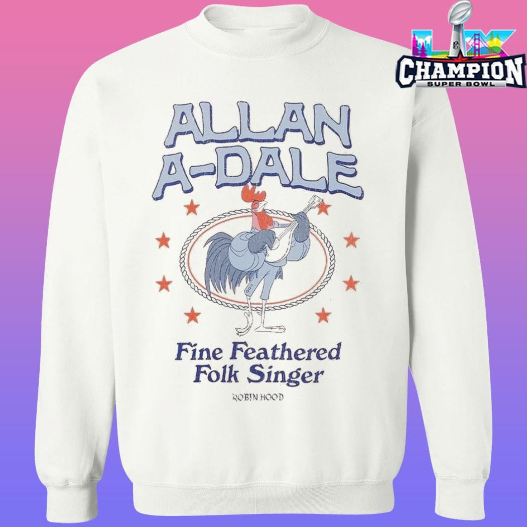 Robin Hood Allan-a-dale Fine Feathered Folk Singer Shirt