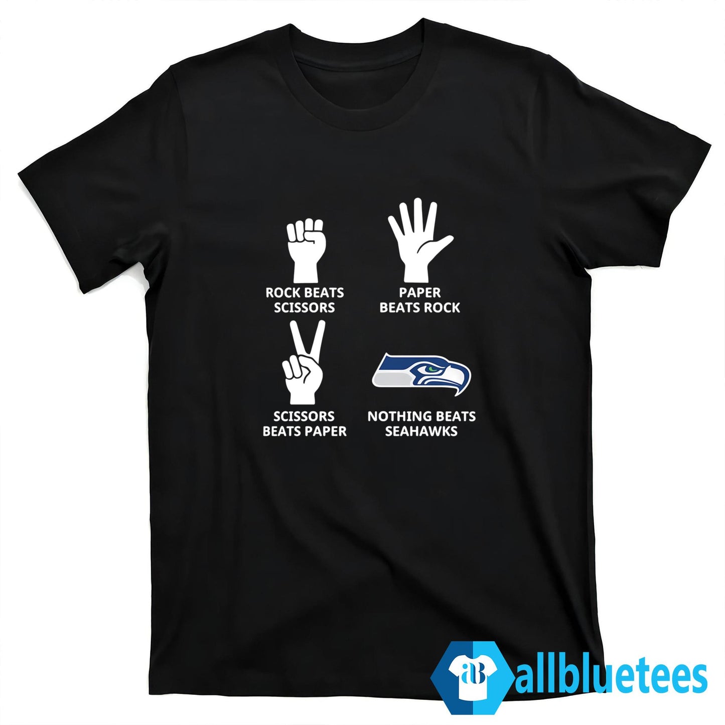 Rock Beats Scissors Nothing Beats Seahawks Shirt