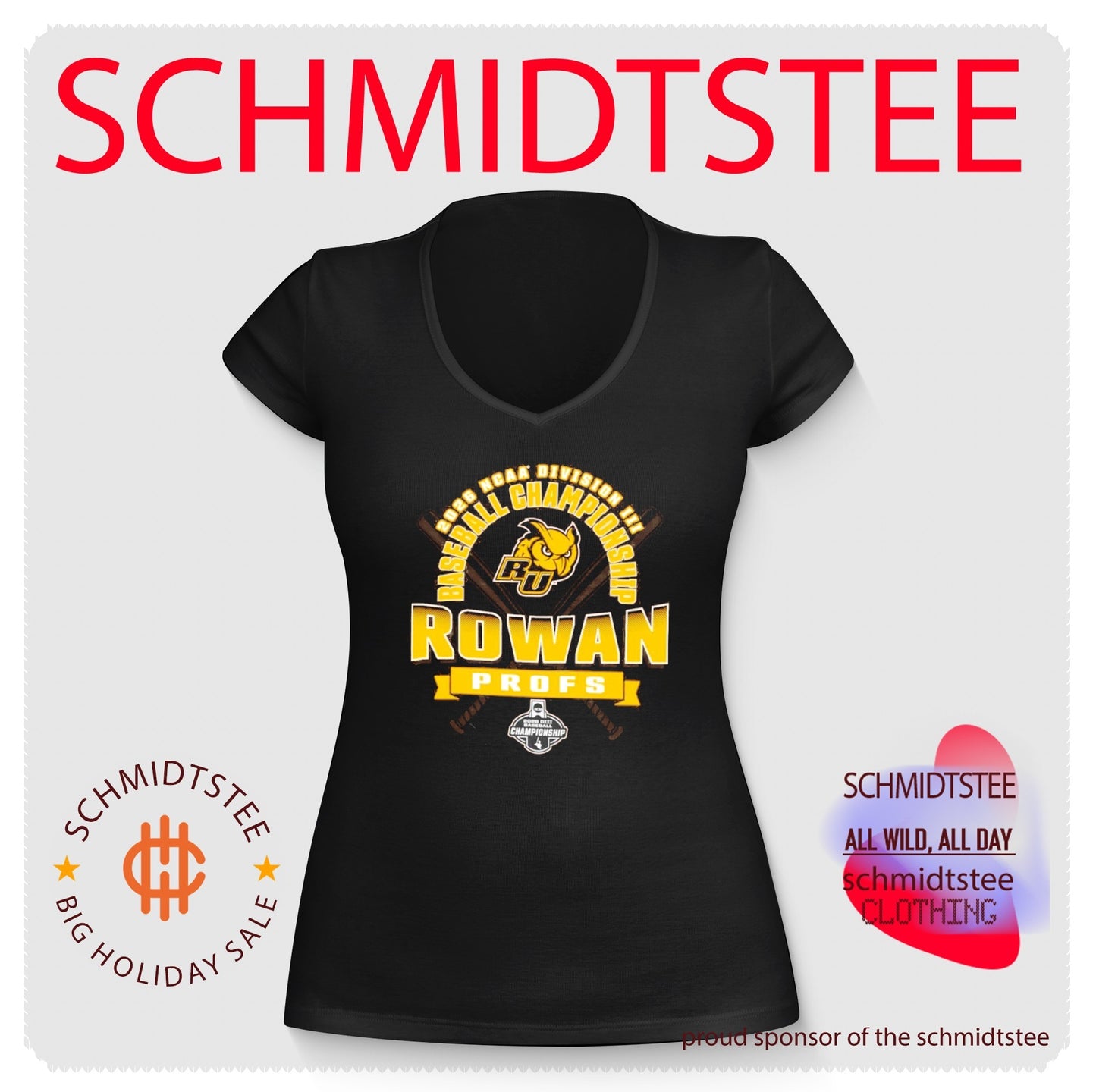 Rowan Profs 2026 NCAA Division III Baseball Championship shirt