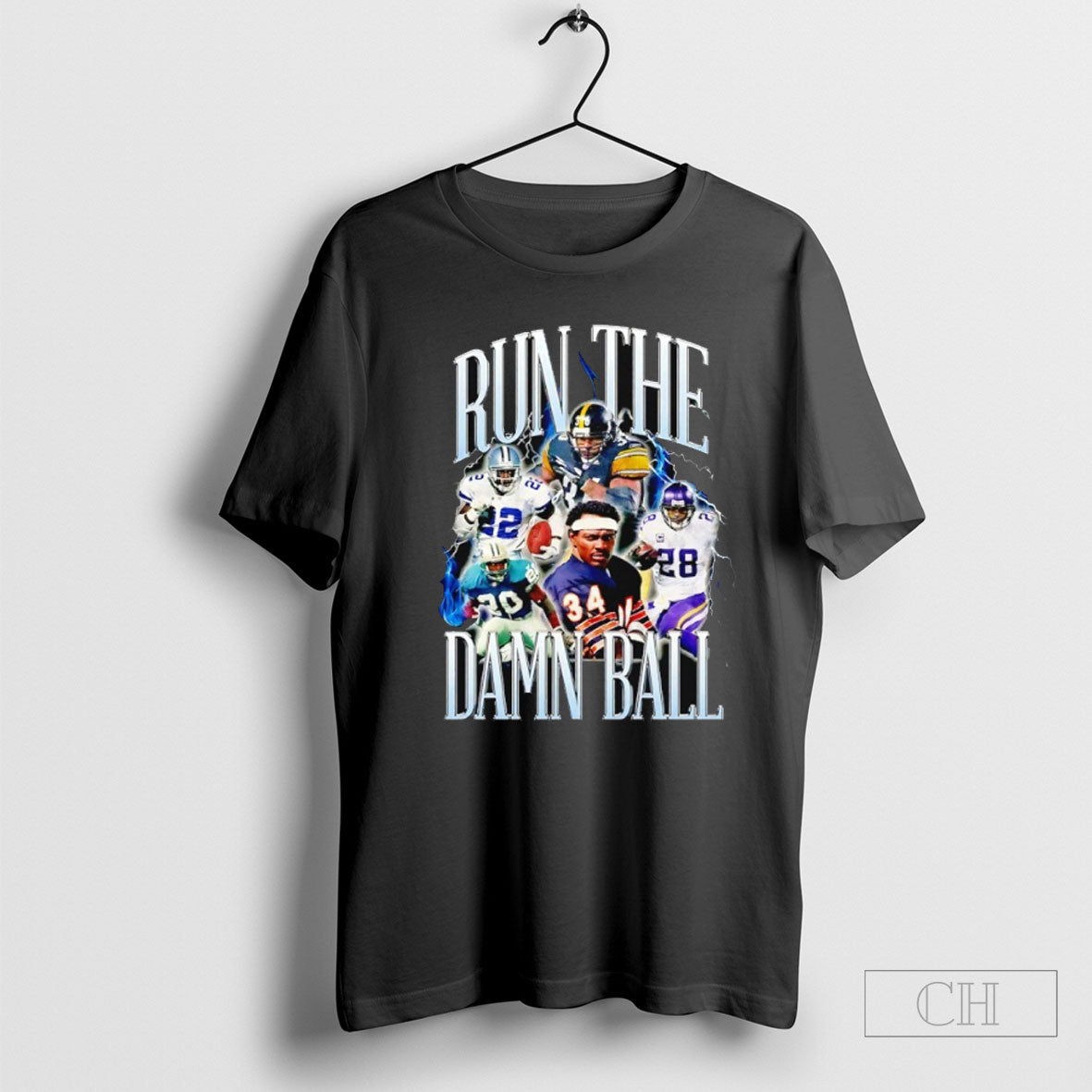 Run The Damn Ball Football Graphic