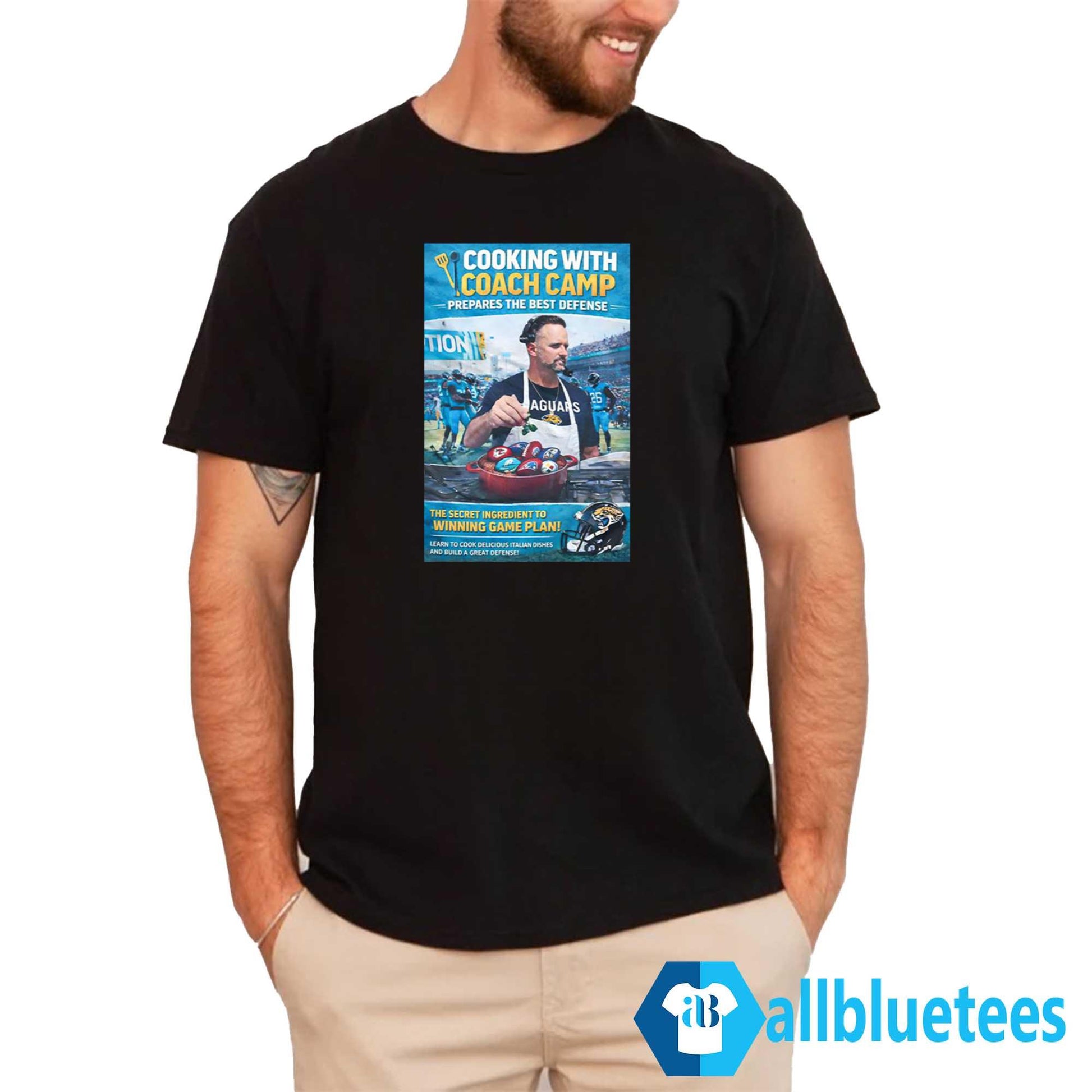 Ryan Nielsen Jaguars Cooking With Coach Camp Shirt
