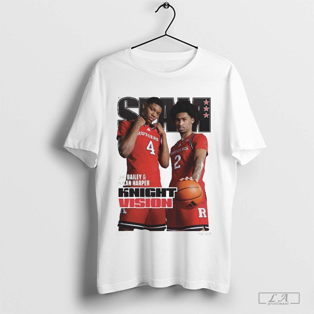 Slam Cover Rutgers Scarlet Knights Ace Bailey And Dylan Harper Knight Vision 2024
