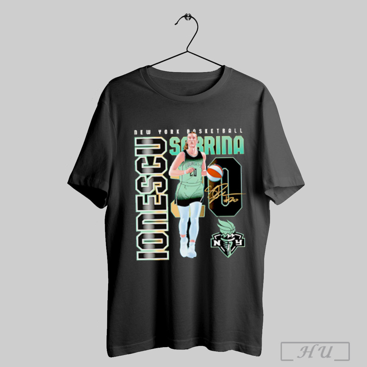 Sabrina Ionescu New York Liberty Player Number T Shirt