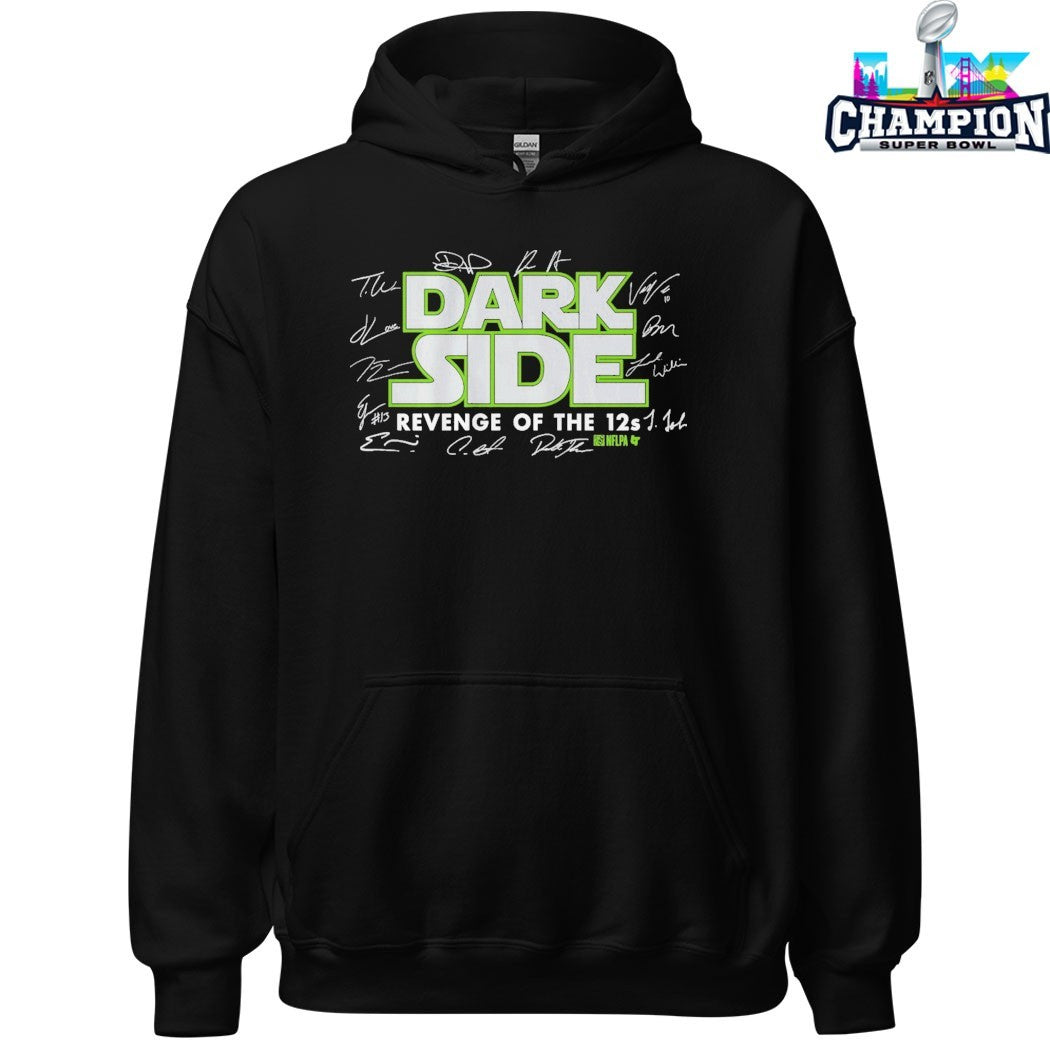 Sam Darnold Dark Side Revenge Of The 12s Champions Seattle Seahawks Signatures T-shirts