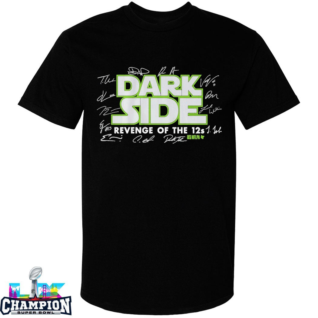 Sam Darnold Dark Side Revenge Of The 12s Champions Seattle Seahawks Signatures T-shirts