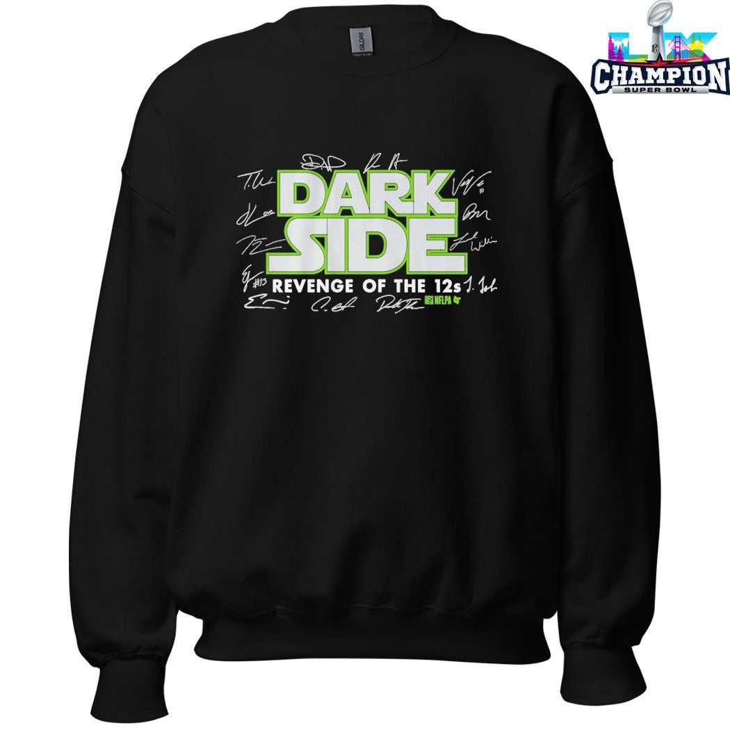 Sam Darnold Dark Side Revenge Of The 12s Champions Seattle Seahawks Signatures T-shirts