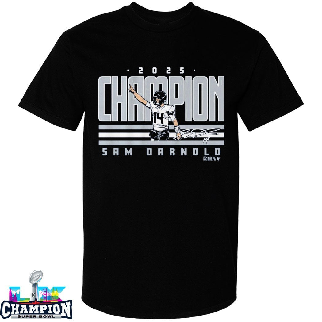 Sam Darnold Seattle Seahawks 2025 World Champ T-shirt