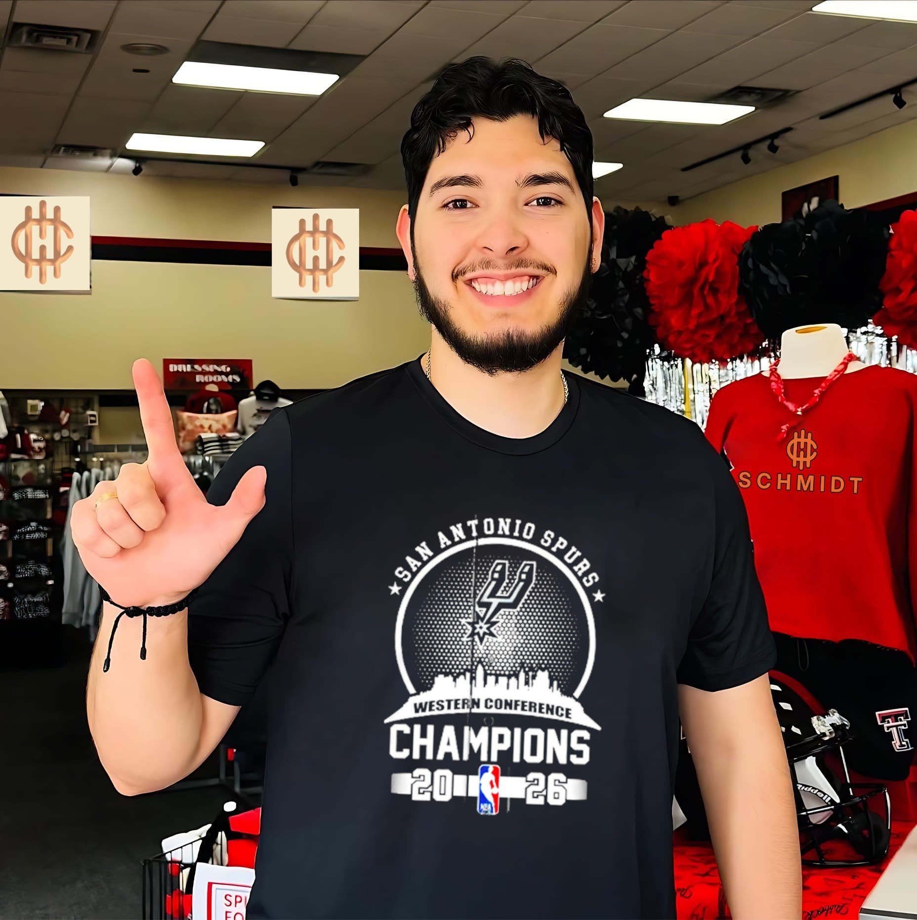 San Antonio Spurs 2025-26 NBA Finals Western Conference Champions skyline shirt