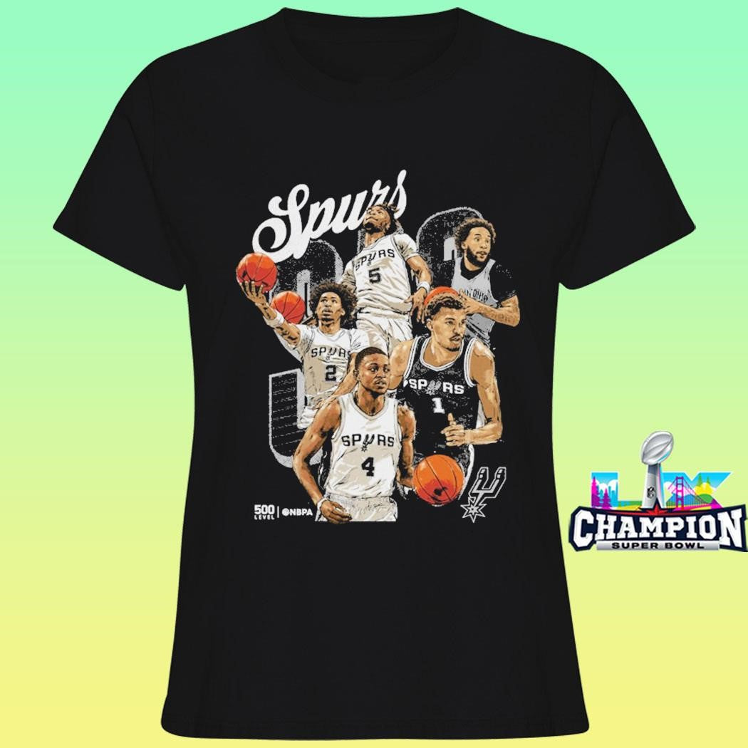 San Antonio Spurs 2026 Playoffs Starting 5 Shirt