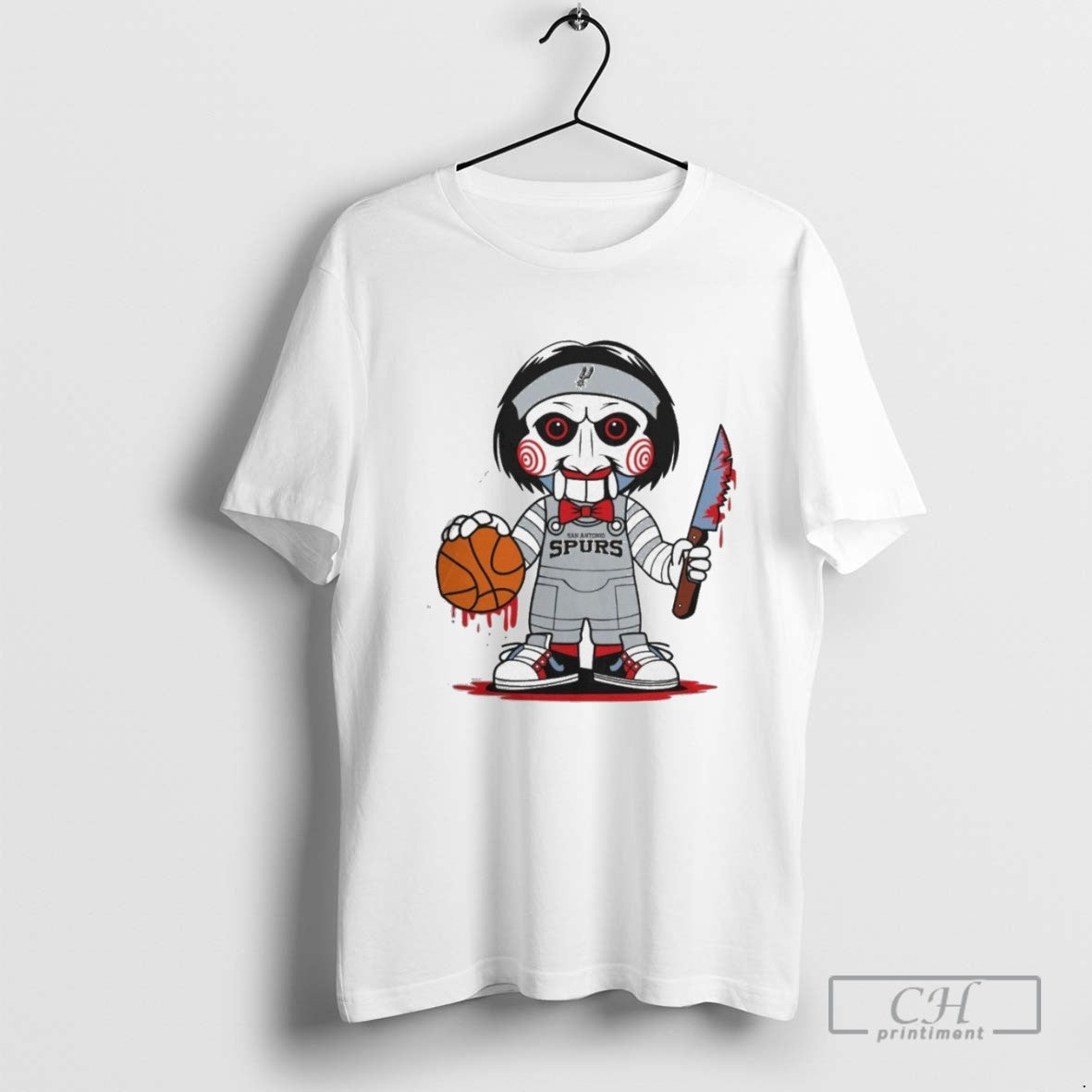 San Antonio Spurs Halloween Jigsaw Saw Horror Basketball
