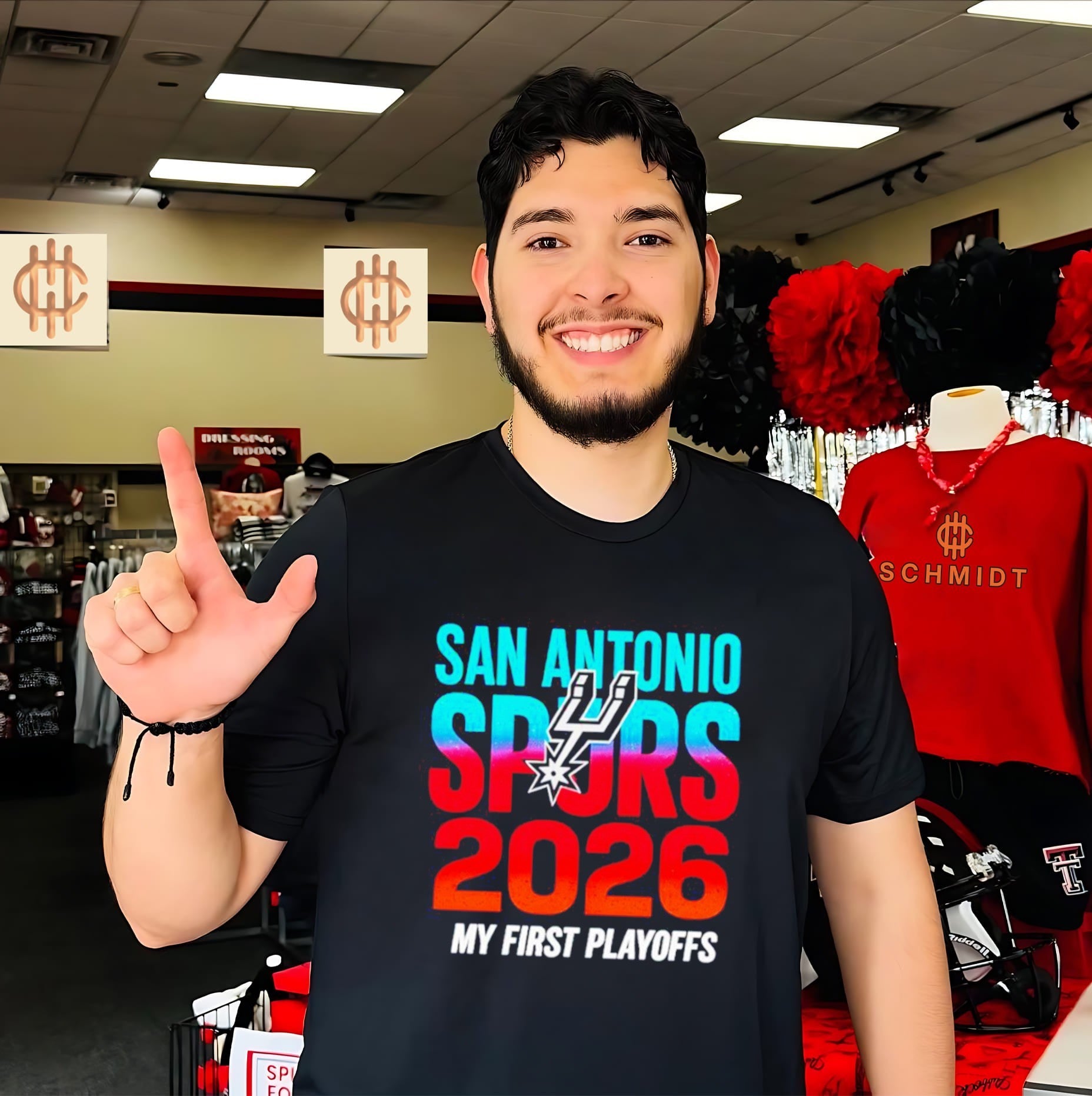 San Antonio Spurs Infant Item Of The Game 2026 Playoffs My First Playoffs shirt