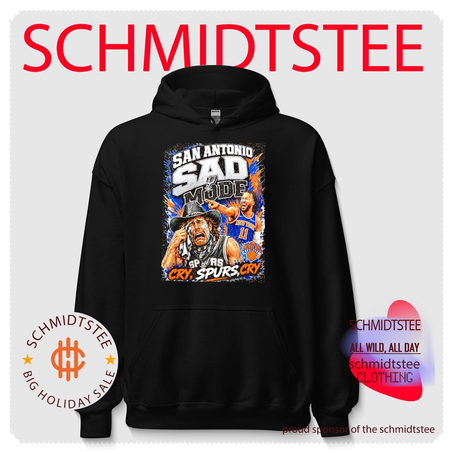 San Antonio Spurs Sad mode cry Spurs cry New York Knicks 2026 World Champions shirt