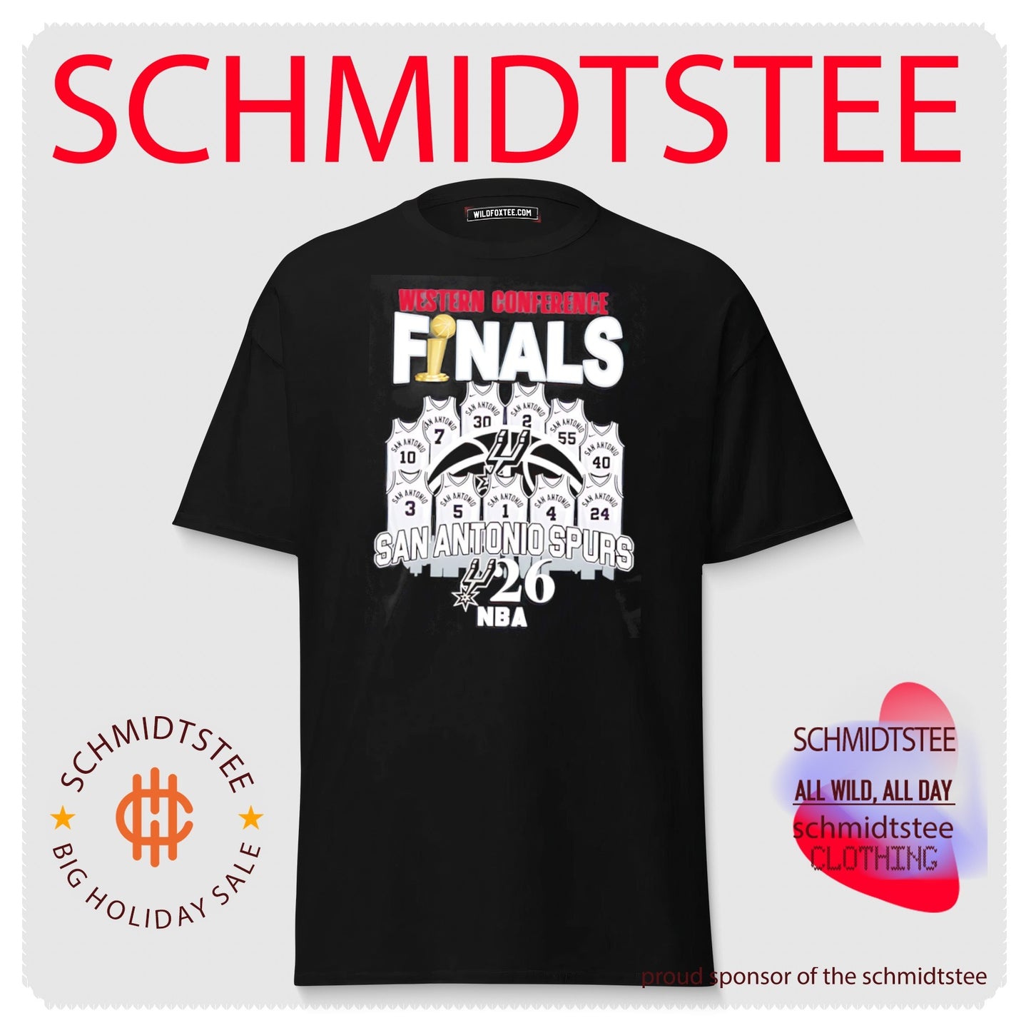 San Antonio Spurs Western Conference Finals NBA graphic shirt