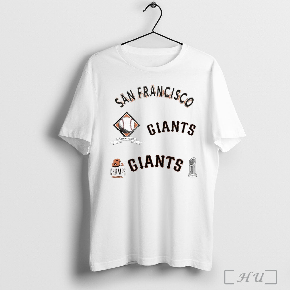 San Francisco Giants Defined 8x Champions T Shirt