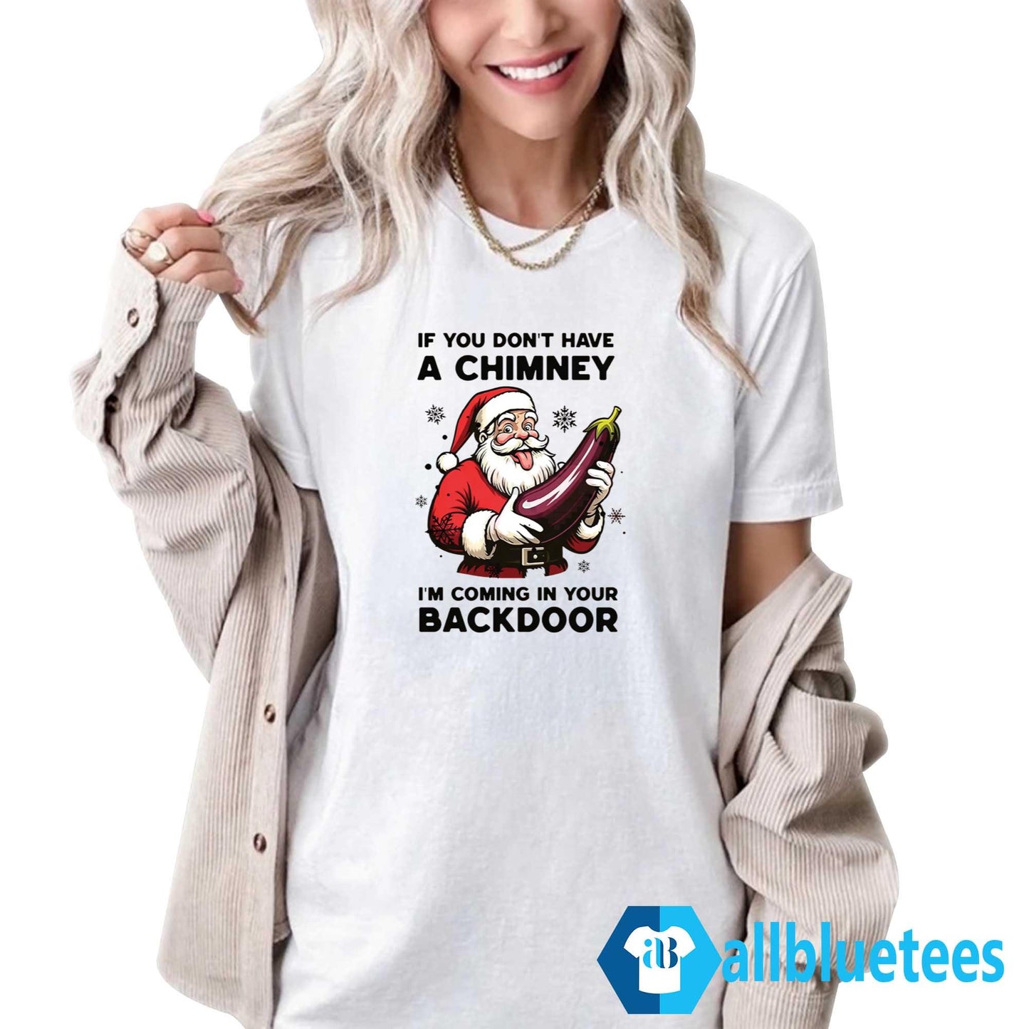 Santa Chimney I’m Coming In Your Backdoor Shirt