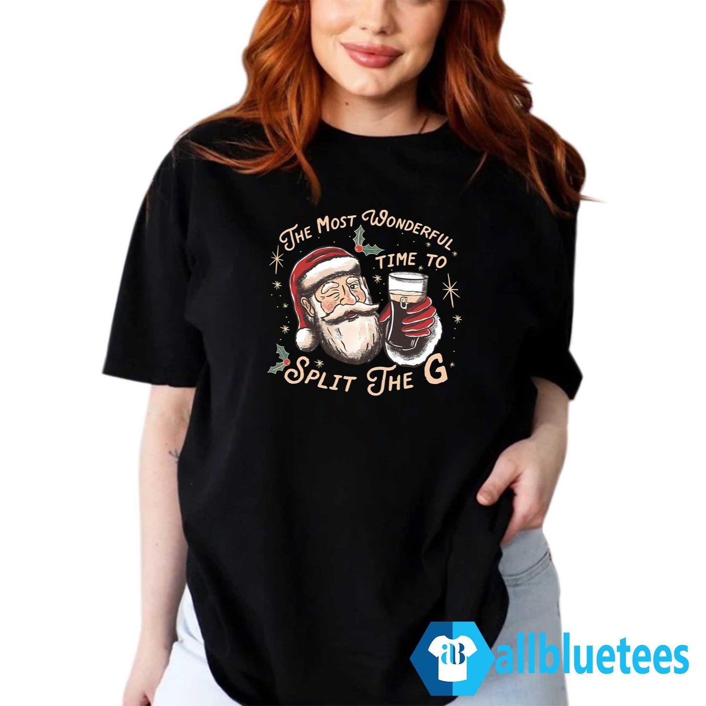 Santa The Most Wonderful Time To Split The G Shirt
