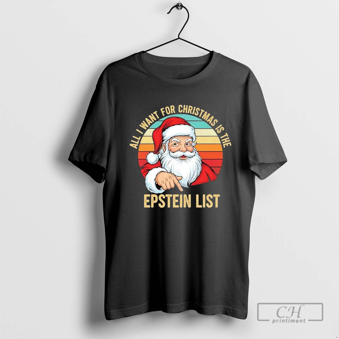 Santa All I Want For Christmas Is The Epstein List Shirt Sweater