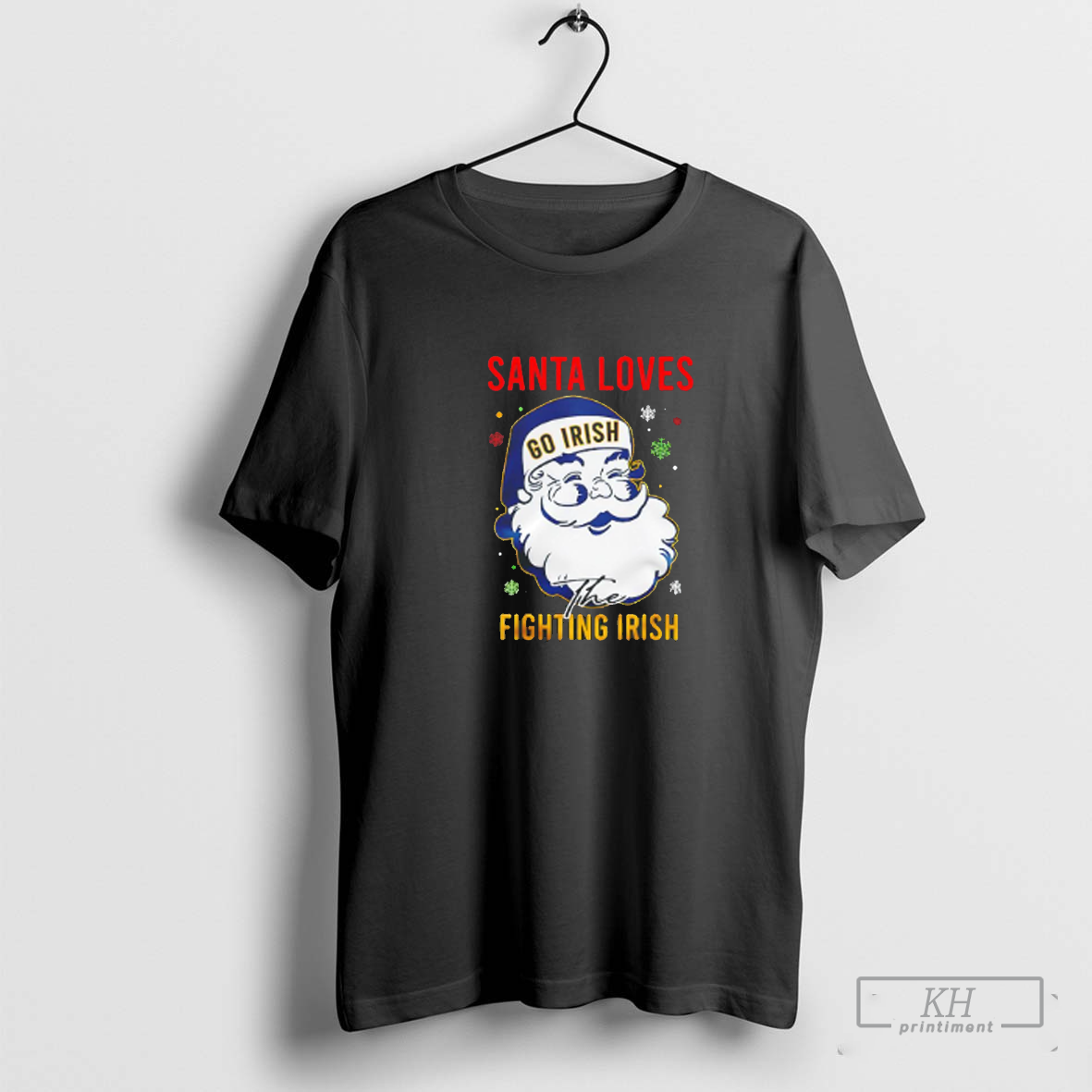 Santa Loves The Notre Dame Fighting Irish Christmas