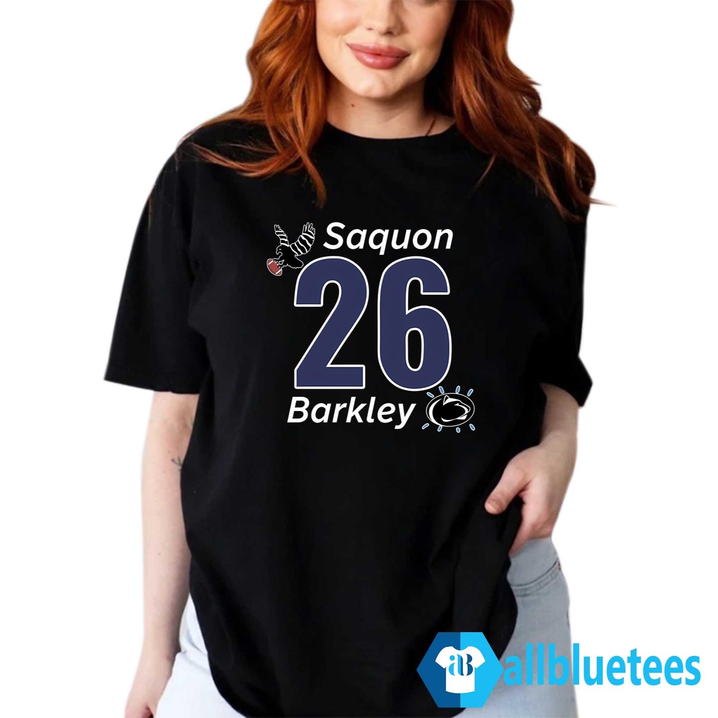 Saquon Barkley Eagle X Pen Stat Shirt