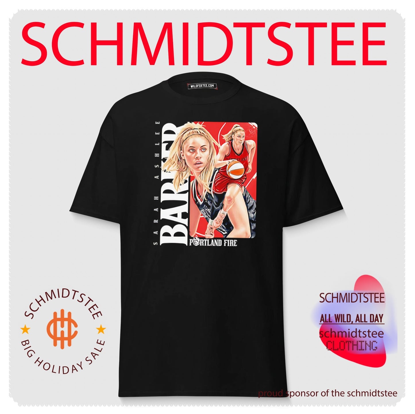 Sarah Ashlee Barker Portland Fire illustration shirt