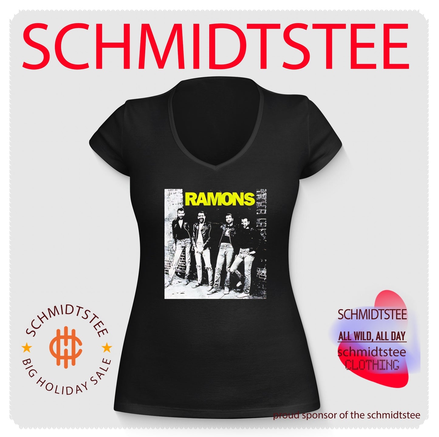 Scott Hall Ramons parody of Ramones band logo shirt