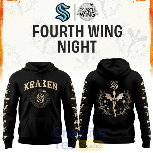 Seattle Kraken Fourth Wings Night Limited Edition Hoodie