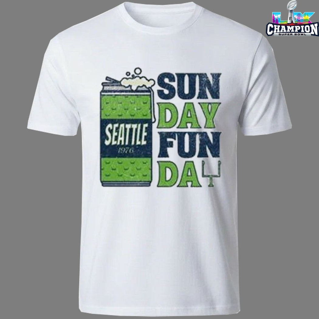 Seattle Seahawks Sunday Funday 1976 T-shirts